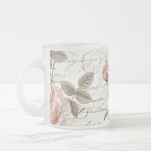 Tasse Givré Coupe rose en verre rose