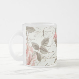 Tasse Givré Coupe rose en verre rose