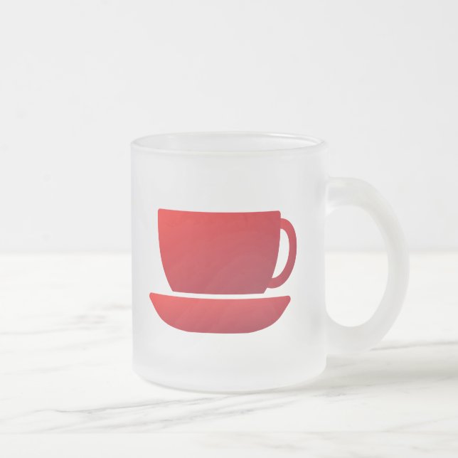 Tasse Givré Coupe rouge et soucoupe (Droit)