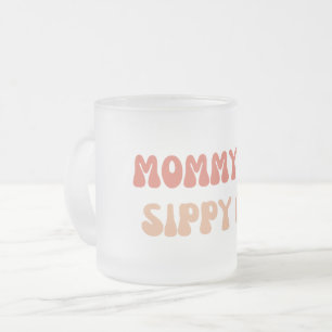 Tasse Givré Coupe Sippy de maman - Étiquettes de vin amusants