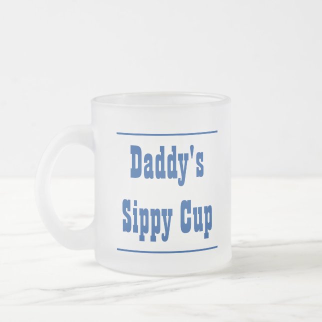 Tasse Givré Coupe Sippy de papa en verre givré (Gauche)