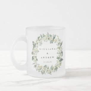 Tasse Givré Couronne de mariage élégante à la neige et à l'euc