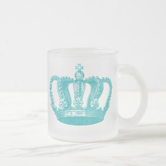 Tasse Givré Couronne vintage bleue d'Aqua Girly