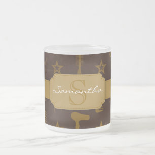 Tasse Givré Coutume Brown chic d'or et de Cocos