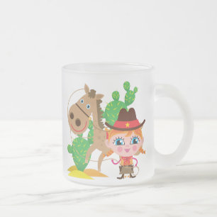 Tasse Givré Cow-girl et cheval