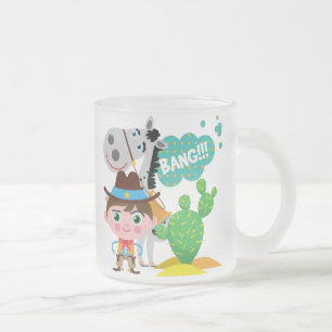 Tasse Givré Cowboy et cheval