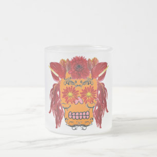 Tasse Givré Crâne de sucre floral