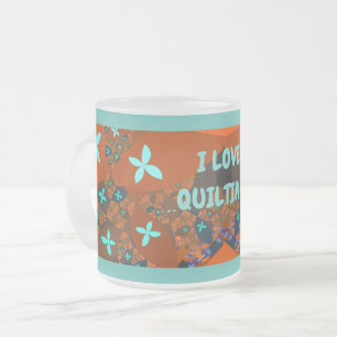 Tasse Givré Crazy Quilt Conception Abstraite Fractale