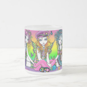 Tasse Givré "Cristal, ensoleillé, amies de fée d'arc-en-ciel