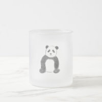 Croquis de panda en noir et blanc