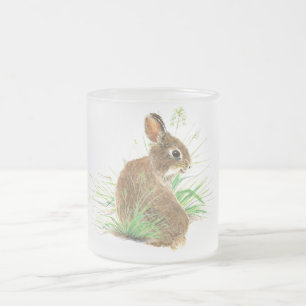 Tasse Givré Customisez ce Curious Rabbit, Aquarelle Animal