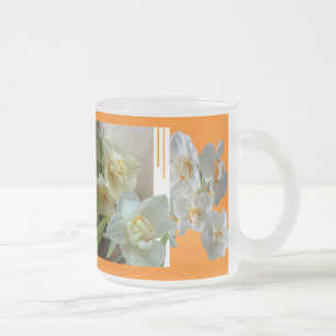 Tasse Givré Daffodiques de la Couronne nuptiale Design de verr