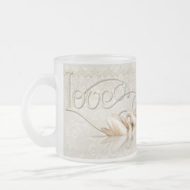 Tasse Givré Damask Elegance - Juste Marié (Gauche)