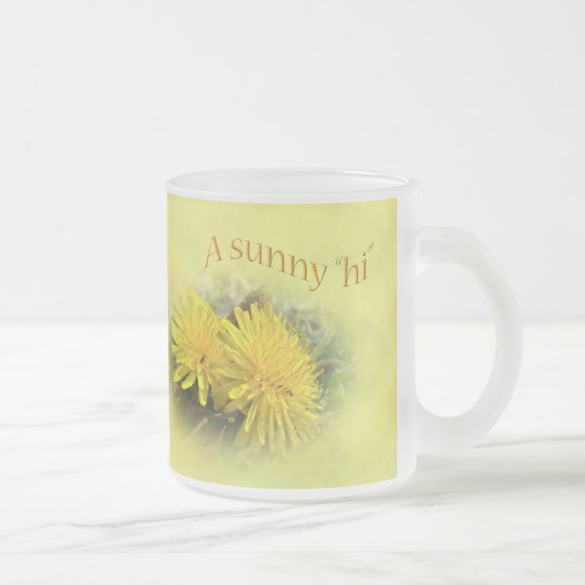 Tasse Givré Dandelions - Un Hi ensoleillé (Droit)