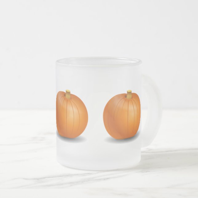 Tasse givré de citrouille d'Halloween/automne (Devant droit)