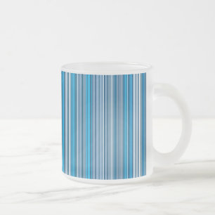 Tasse Givré De nombreuses bandes multicolores dans le bleu