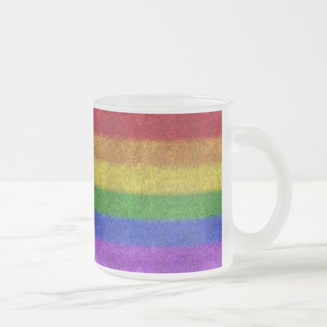 Tasse Givré Dégradé de la Parties scintillant arc-en-ciel tomb (Droit)