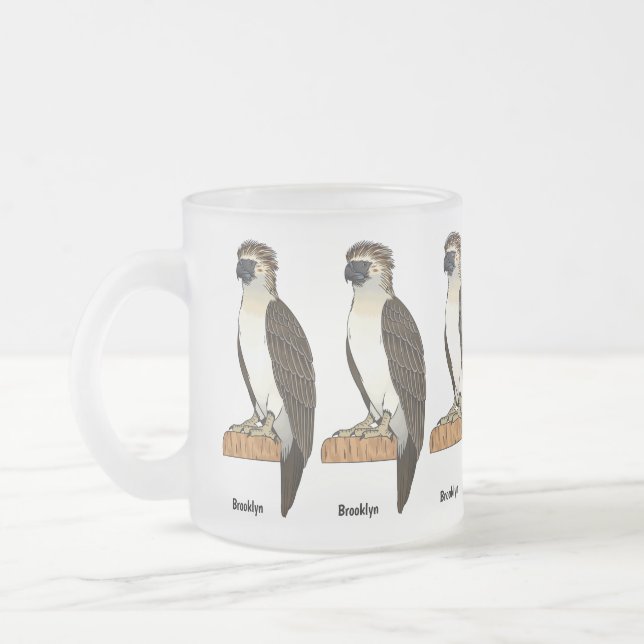 Tasse Givré dessin animé d'aigle des Philippines (Gauche)