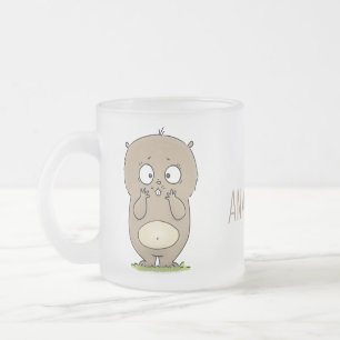 Tasse Givré Dessin d'adorable hamster