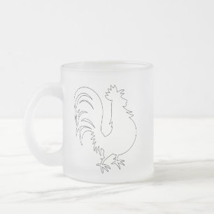Tasse Givré Dessin de Coq