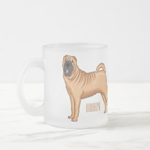 Tasse Givré dessin humoristique chinois de chien Shar-Pei