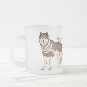 Tasse Givré dessin humoristique sibérien husky