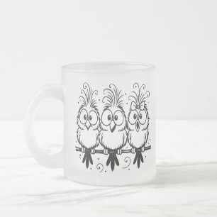 Tasse Givré Dessins Animés Oiseaux Drôles-56456