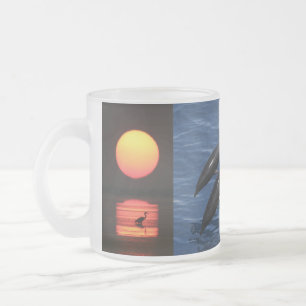 Tasse Givré Destin tropical de paume de coucher du soleil de