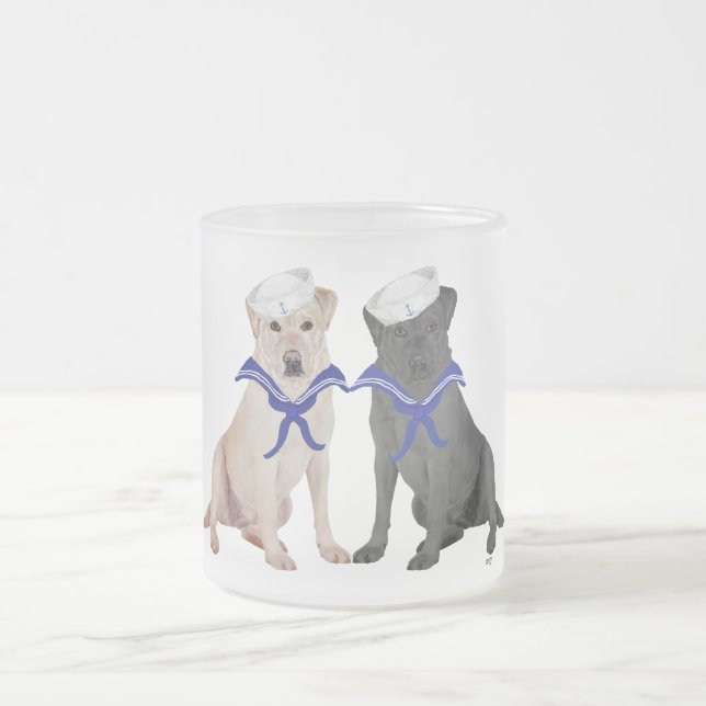 Tasse Givré Deux Labradors Retrievers (Centre)