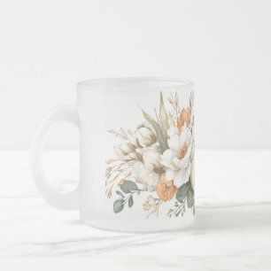 Tasse Givré Disposition florale automnale bohème