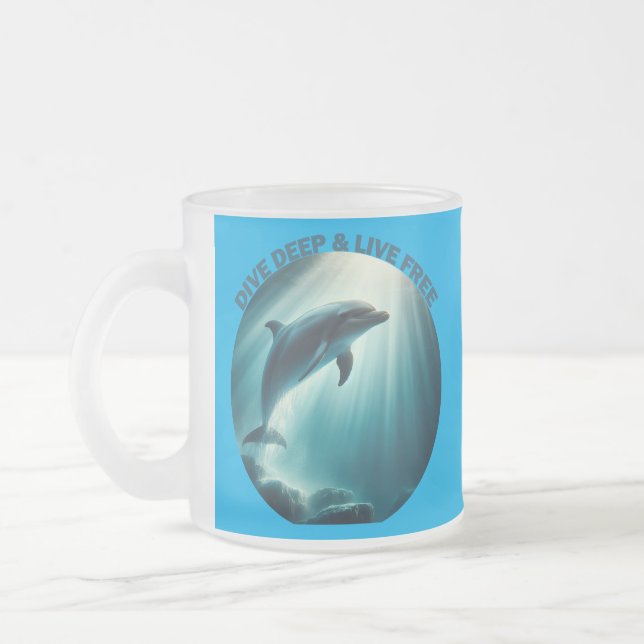 Tasse Givré Dive Deep Live Dolphin gratuit (Gauche)