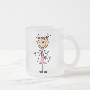Tasse Givré Docteur féminin Stick Figure