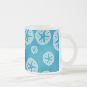 Tasse Givré Dollar de sable blanc et Motif bleu
