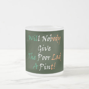 Tasse Givré Donnez à Lad Lad un pinte Drapeau irlandais mugcn