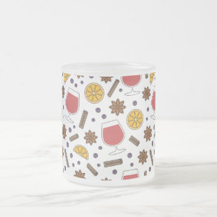 Tasse Givré Doodle de Gluhwein, vacances de Noël boisson savo