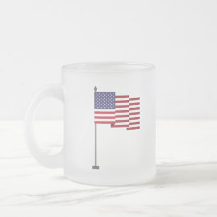 Tasse Givré Drapeau américain