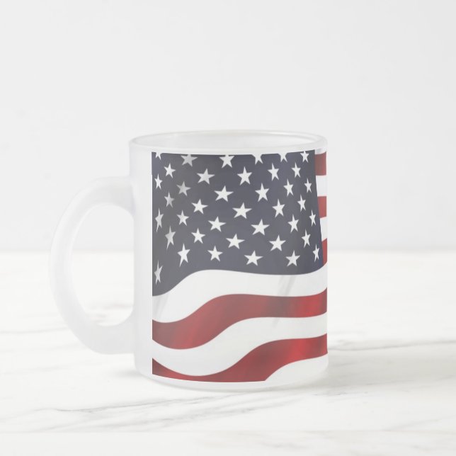 Tasse Givré Drapeau américain (Gauche)