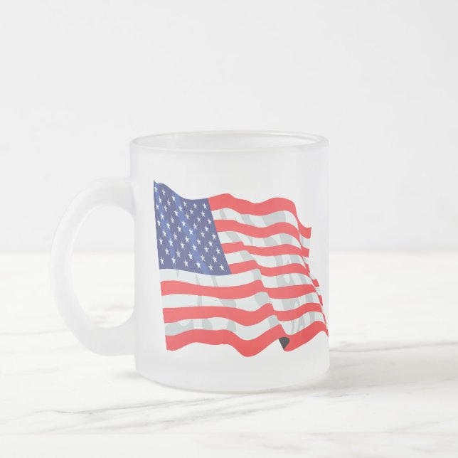 Tasse Givré Drapeau américain (Gauche)