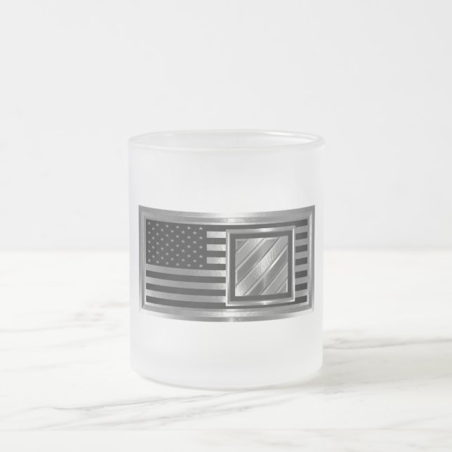 Tasse Givré Drapeau Customisé de la 3e division d'infanterie (Centre)