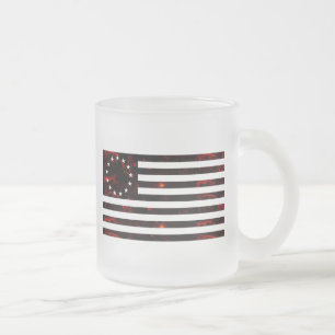 Tasse Givré Drapeau de Betsy Ross, Ligne artistique enflammée