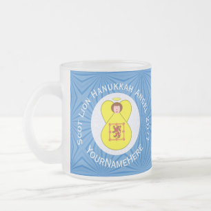 Tasse Givré Drapeau de Hanukkah Scot Lion Rampant Ange