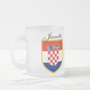 Tasse Givré Drapeau de la Croatie personnalisé