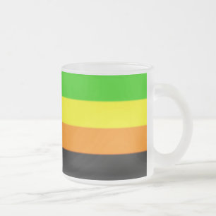 Tasse Givré Drapeau de la Fierté Aromantique