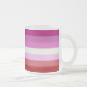 Tasse Givré Drapeau de la Fierté lesbienne tombée