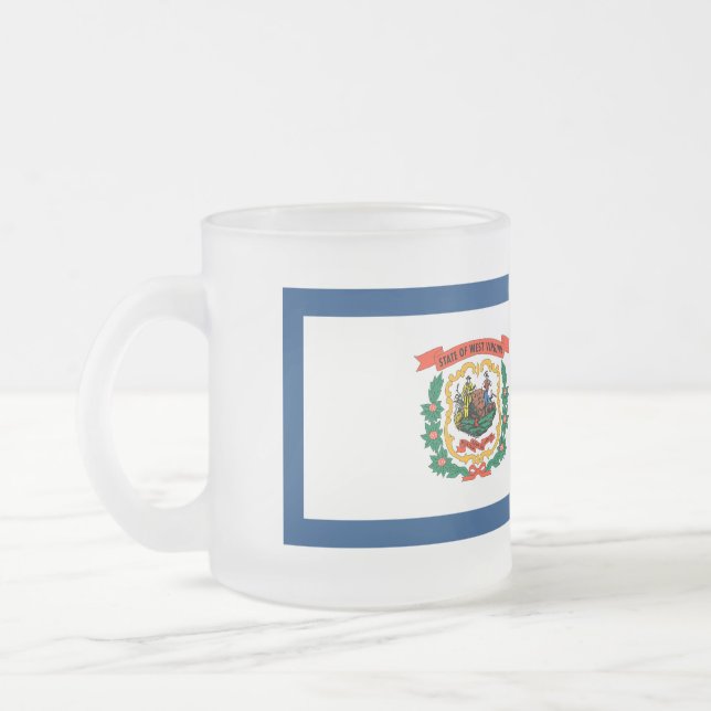 Tasse Givré Drapeau de Virginie occidentale (Gauche)