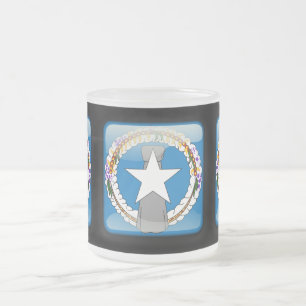 Tasse Givré Drapeau des îles Mariannes du Nord