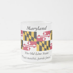 Tasse Givré Drapeau d'état du Maryland