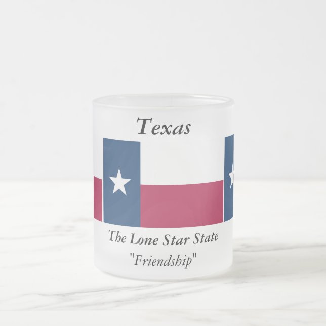 Tasse Givré Drapeau d'état du Texas (Centre)