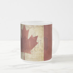 Tasse Givré Drapeau du Canada / Grunge...