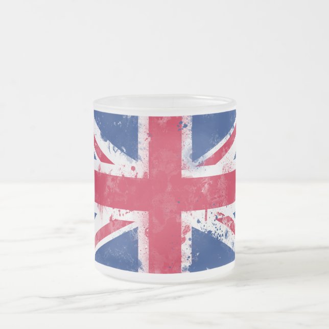 Tasse Givré Drapeau du Royaume-Uni ou de l'Union Jack (Centre)